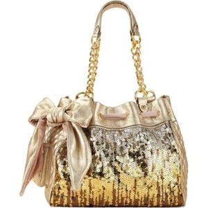 Early 2000’s Juicy Couture Cloud Gold Sequin Tote, make me an offer